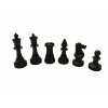 Фигуры шахматные ГРОССМЕЙСТЕРСКИЕ пластиковые обиходные (D-25мм) с доской 29 см
