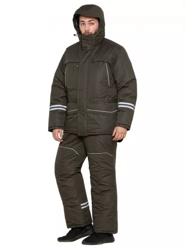 Зимний костюм Рыболов -45 Таслан черная олива артикул:5-9064;5-9066;5-9068;5-9069;5-9070;5-9071